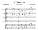 If I Must Go SSAATTBB choral sheet music cover